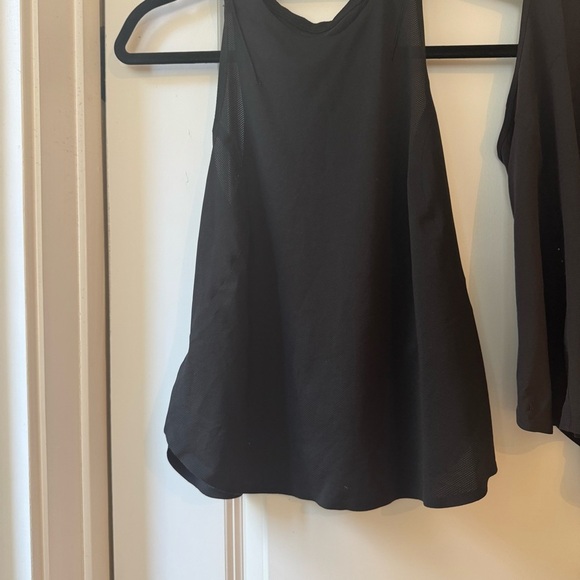 Set of Lululemon Athletica Black Asymmetrical Sleeveless Tank Tops - Picture 2 of 6